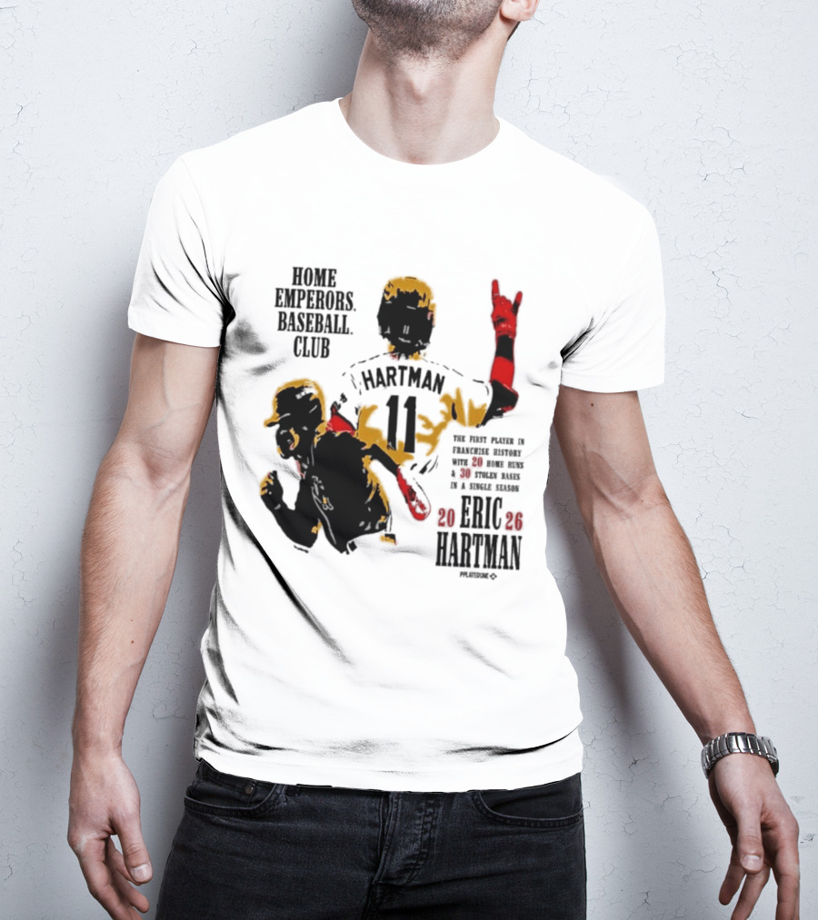 Eric Hartman Rome Emperors Baseball Club 2030 Season T-Shirt