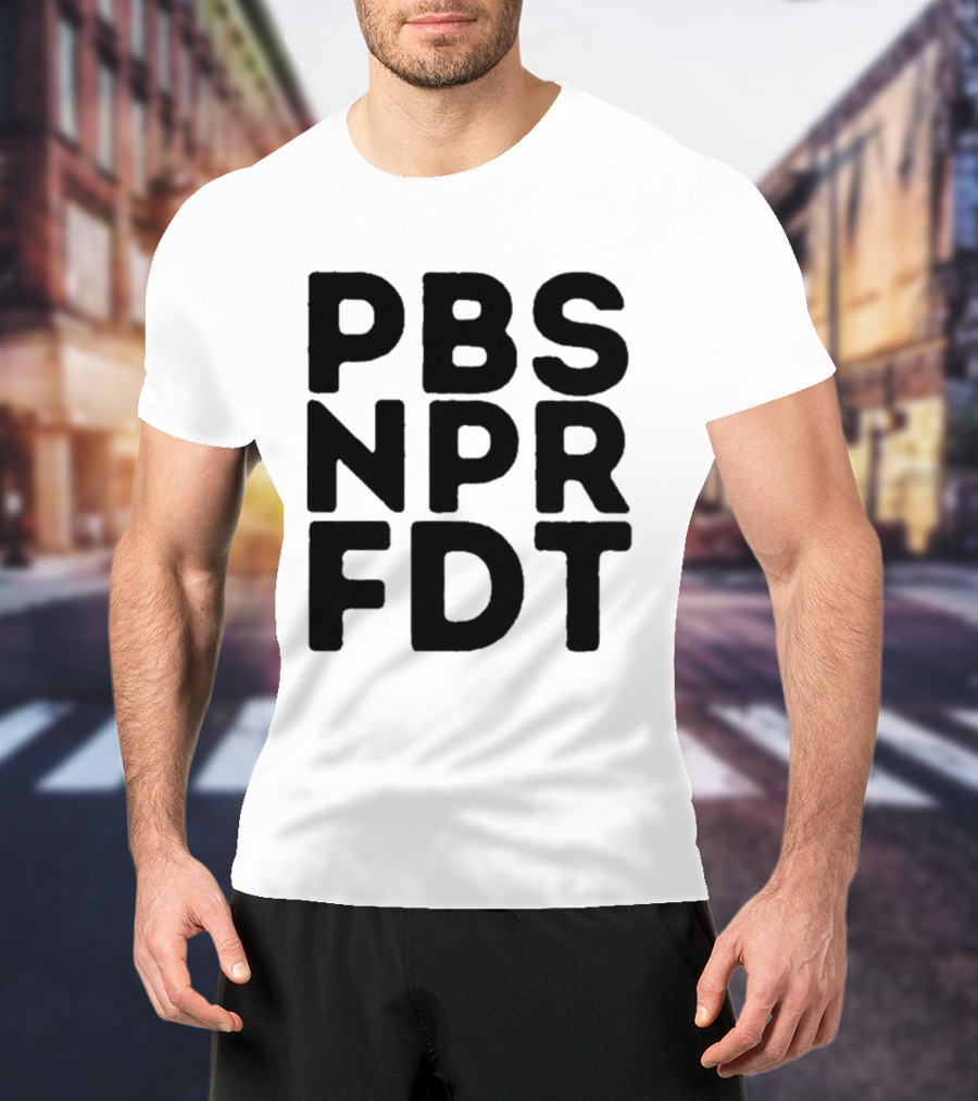 PBS NPR FDT Bold Alphabet Blocks T-Shirt