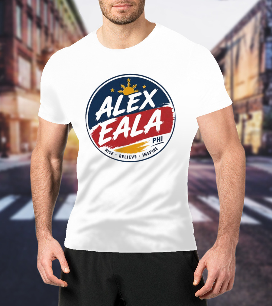 Alex Eala Rise Believe Inspire Philippine Flag Sun Stars T-Shirt