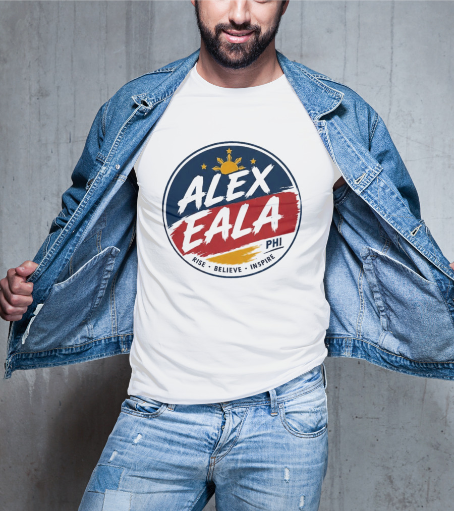 Alex Eala Rise Believe Inspire Philippine Flag Sun Stars T-Shirt