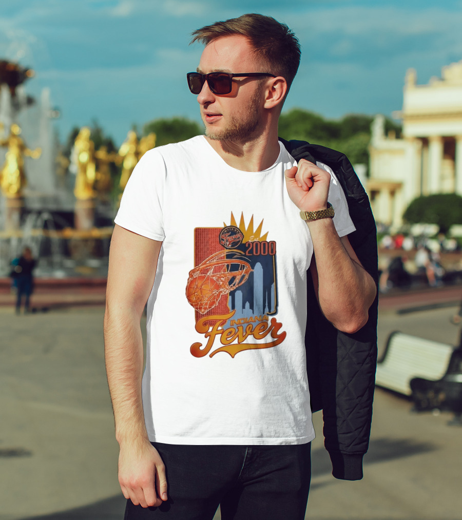 Indiana Fever Est 2000 Basketball Skyline T-Shirt