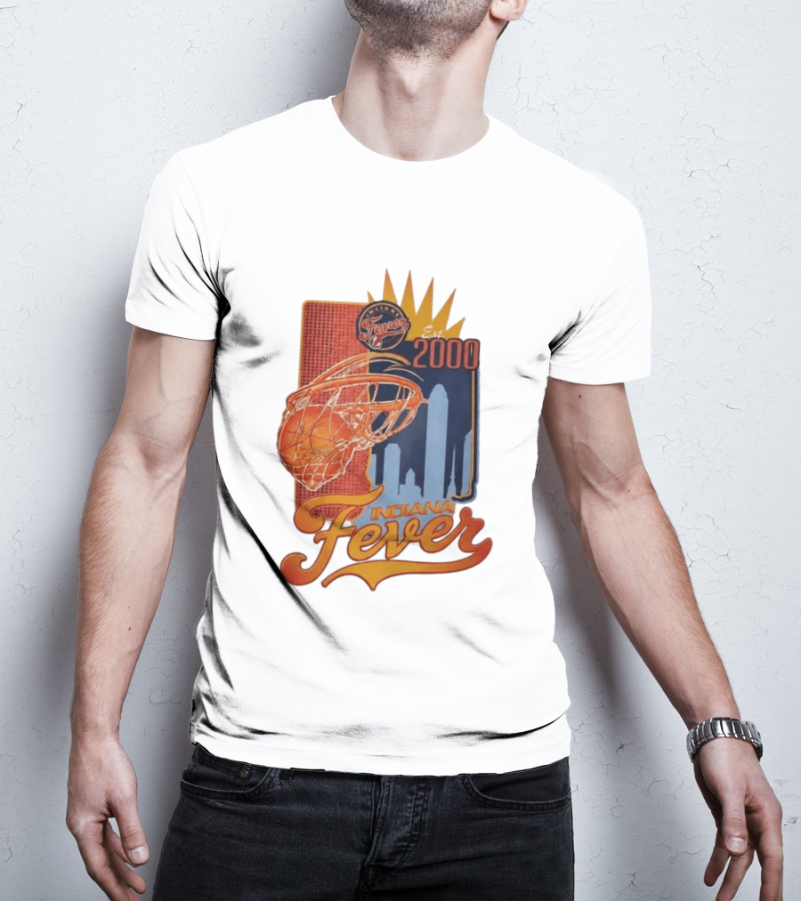 Indiana Fever Est 2000 Basketball Skyline T-Shirt