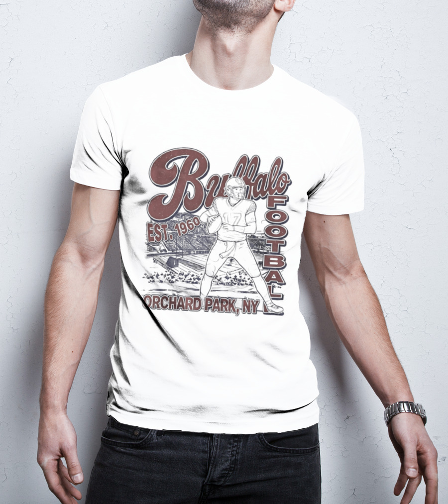 Buffalo Football Est 1960 Josh Allen Orchard Park NY T-Shirt