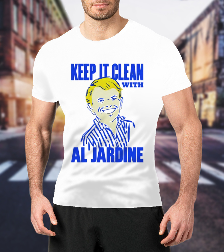 Keep It Clean With Al Jardine Blue Yellow T-Shirt