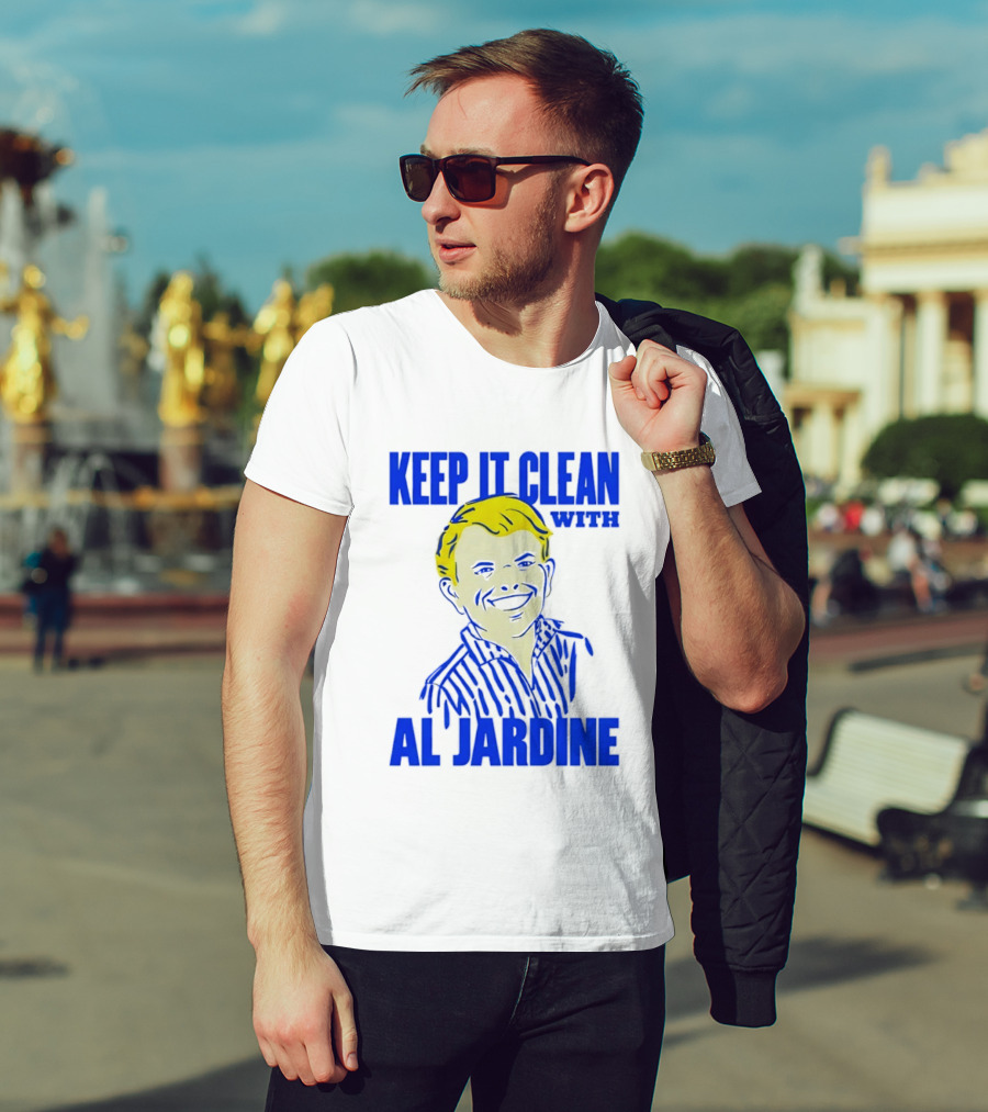Keep It Clean With Al Jardine Blue Yellow T-Shirt