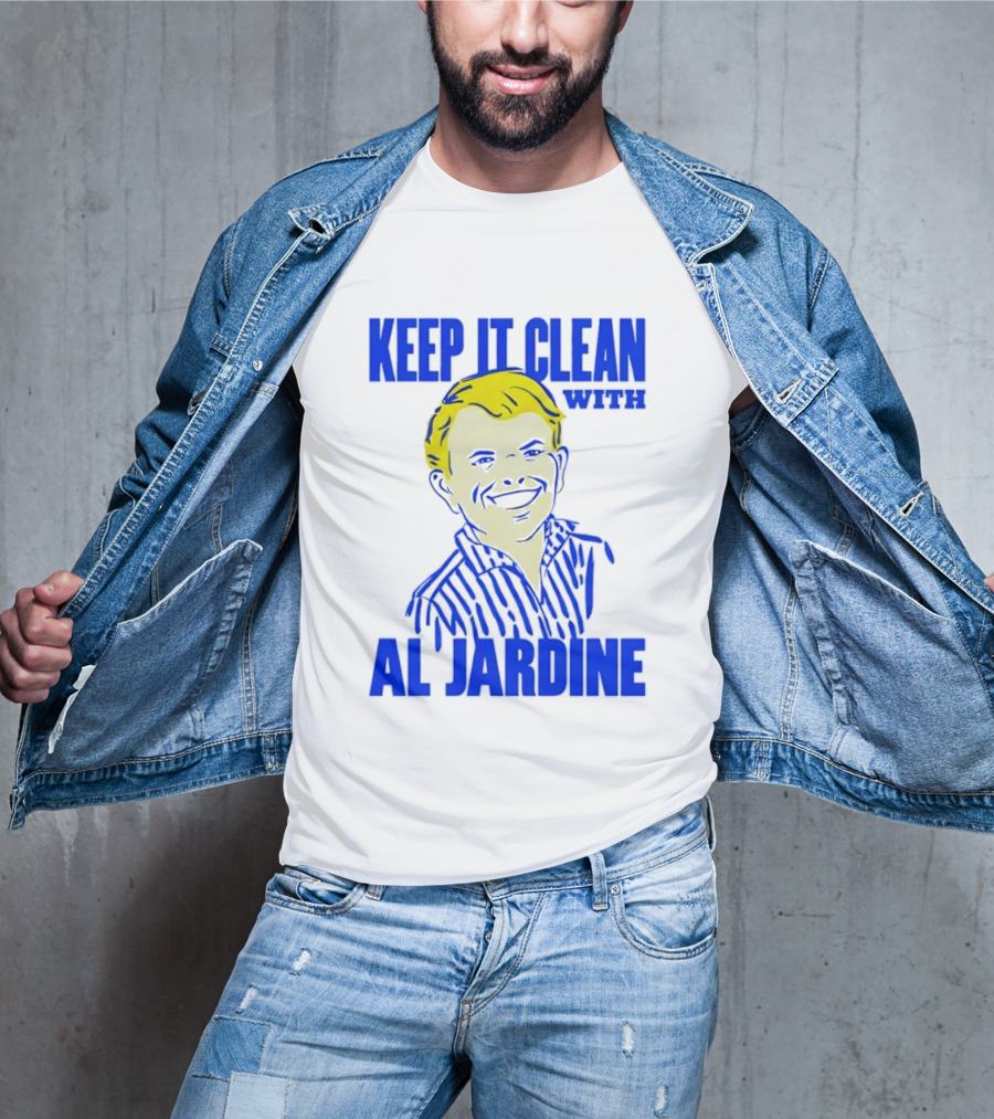 Keep It Clean With Al Jardine Blue Yellow T-Shirt