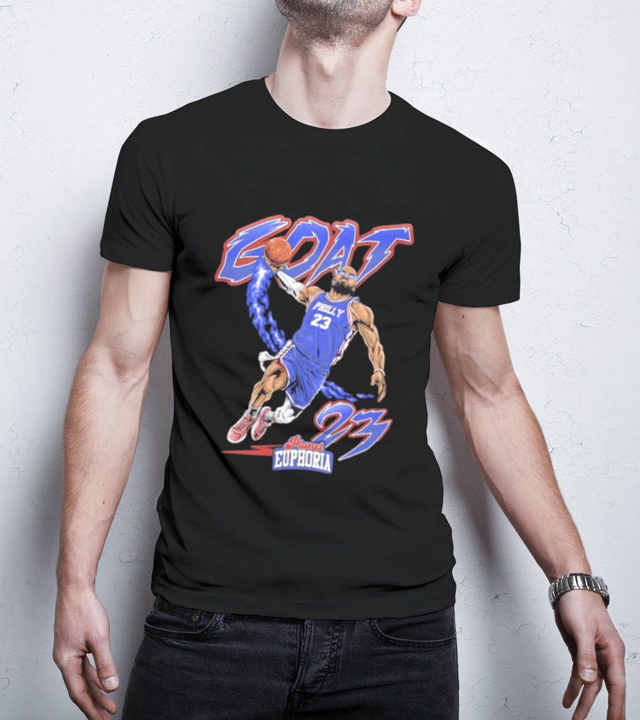 GOAT LeBron 23 Philly NBA Planet Euphoria Comic 2026 T-Shirt