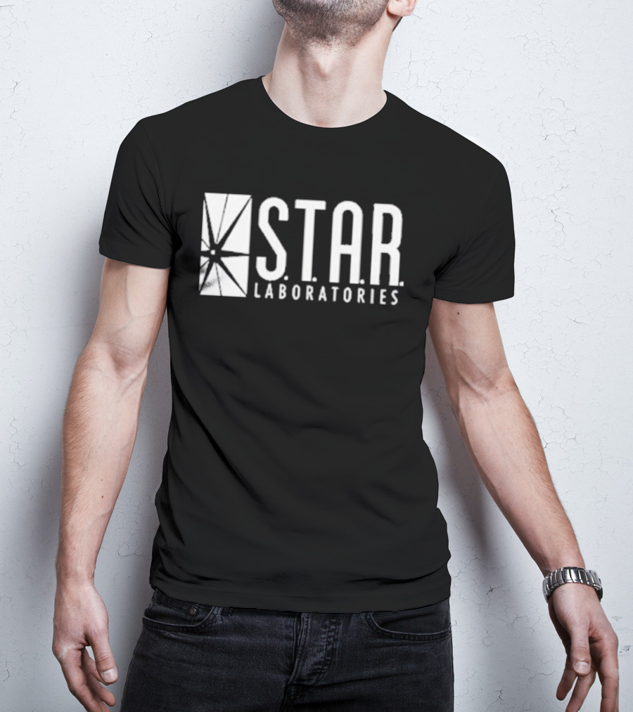 S.T.A.R. Laboratories Grant Gustin Barry Allen The Flash Dark Navy T-Shirt