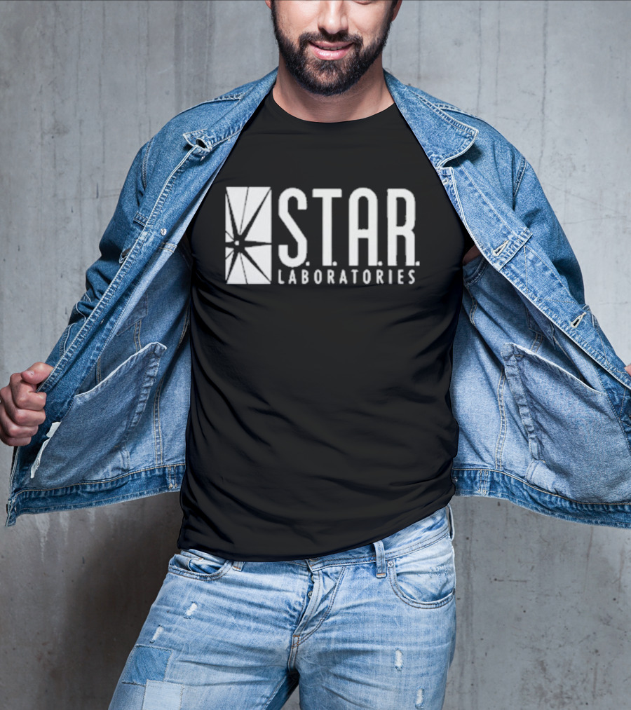 S.T.A.R. Laboratories Grant Gustin Barry Allen The Flash Dark Navy T-Shirt