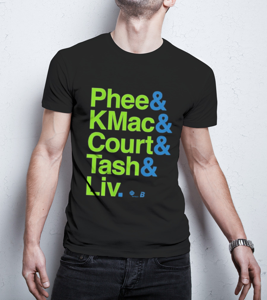 Minnesota Women's Basketball Phee & Kmac & Court & Tash & Liv Ampersand Stars 2026 T-Shirt