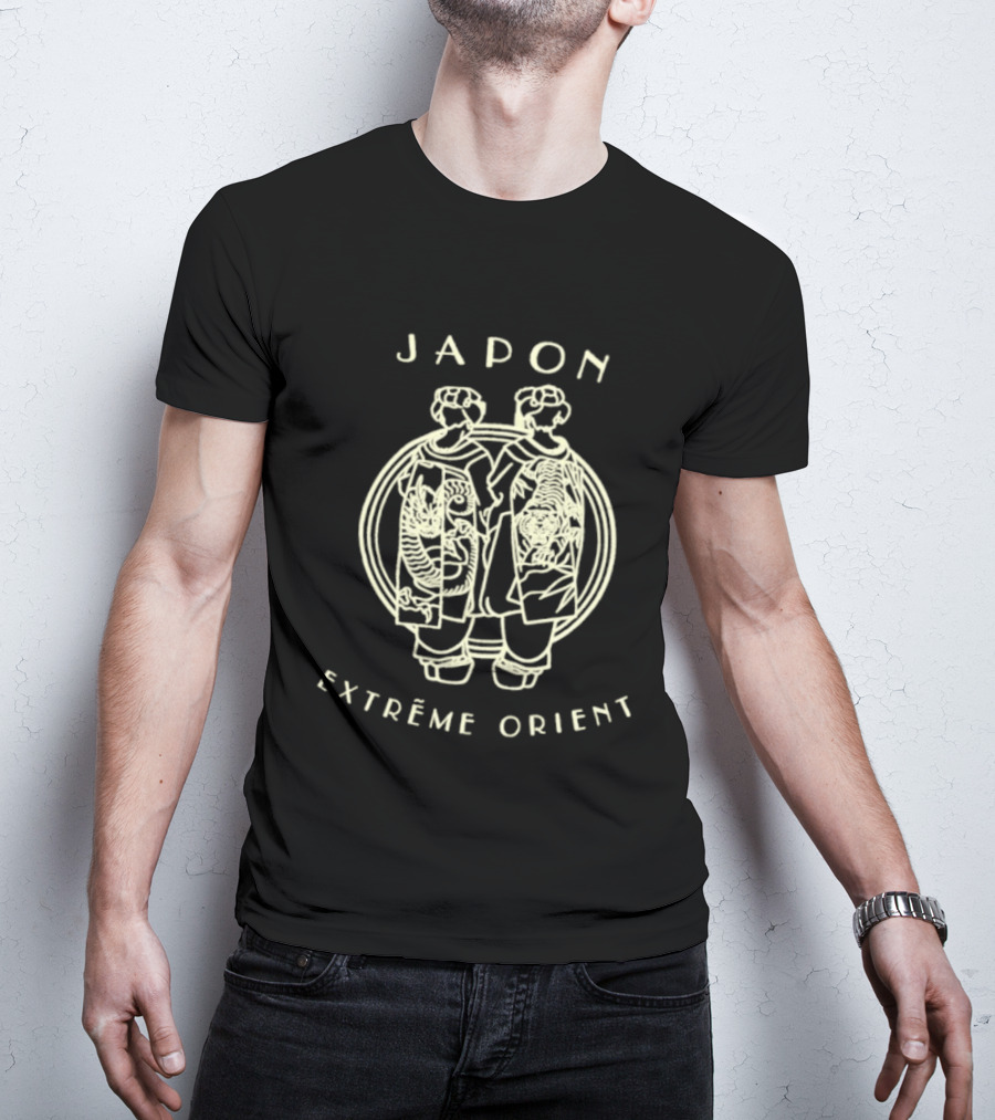 Japon Extrême Orient Geisha Dragon Tiger T-Shirt