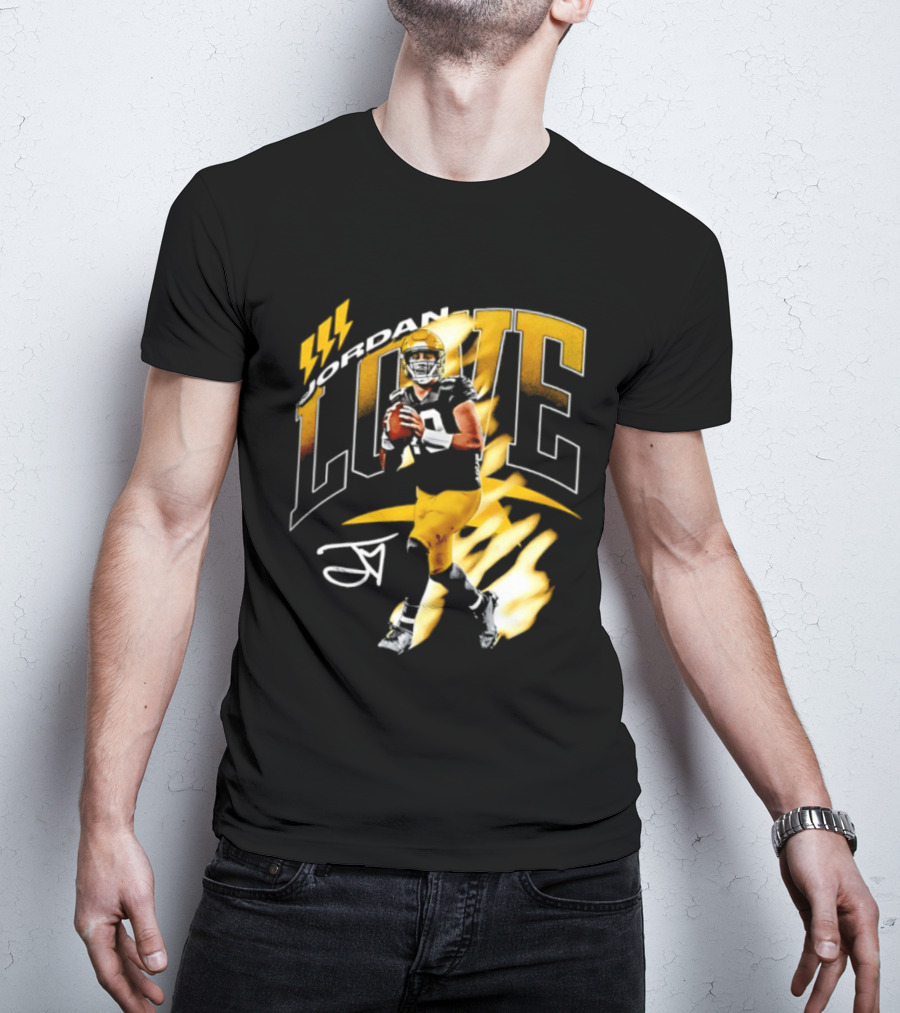 Jordan Love Green Bay Packers 10 Football Star Player Number 10 T-Shirt