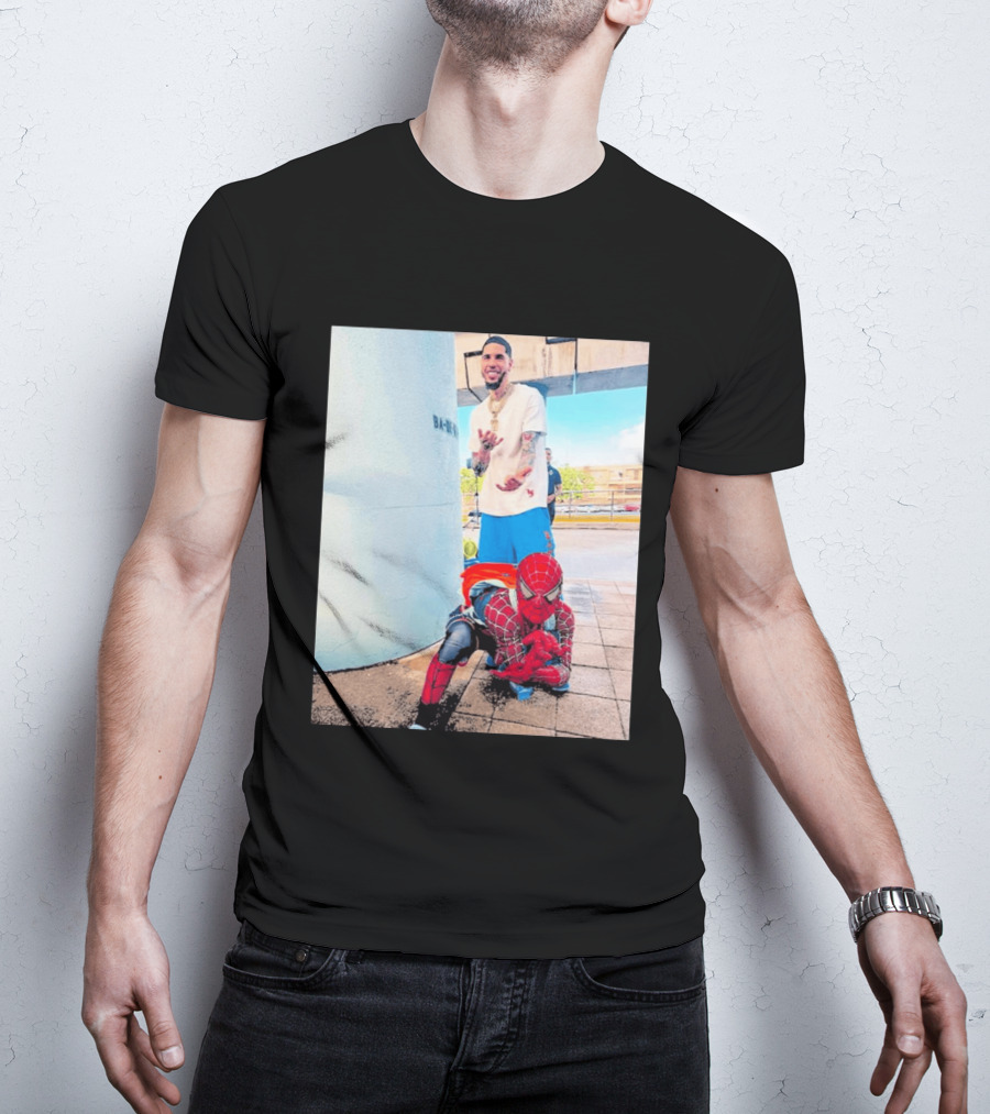 BA MO LaMelo Ball Spider Man T-Shirt