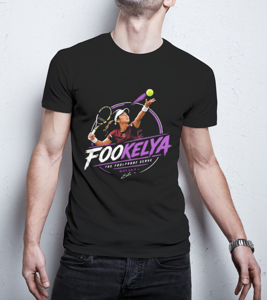 Fookelya The Poolproof Serve Tennis Player Action Serve T-Shirt