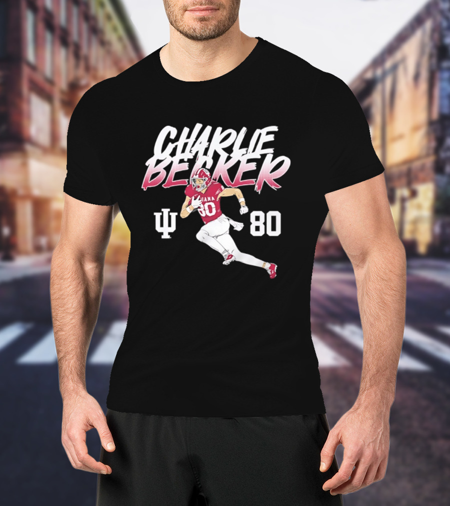 Charlie Becker Indiana Hoosiers 80 Pose With IU T-Shirt