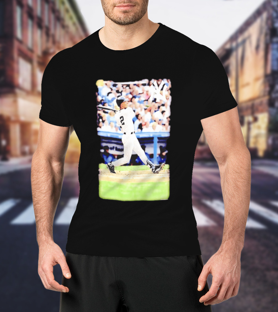 Derek Jeter New York Yankees Legendary Swing Moment T-Shirt