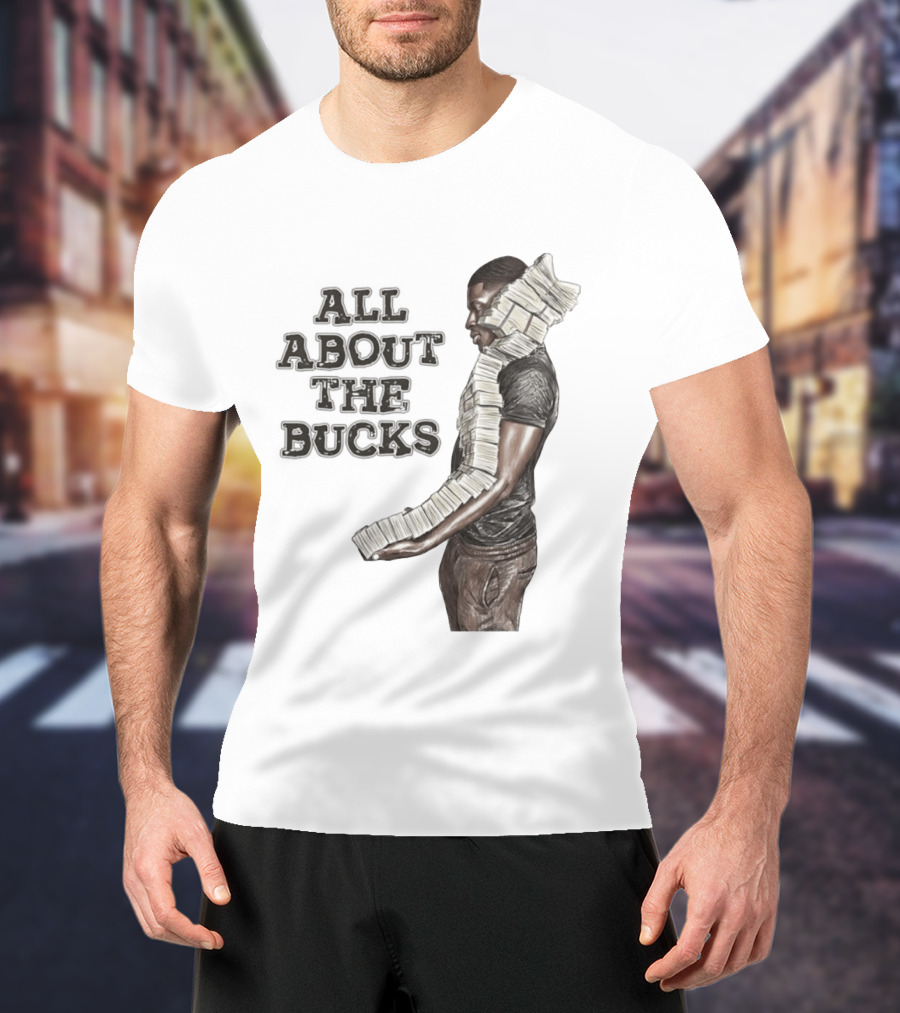All About The Bucks Money Hustle Wealth Stacks T-Shirt