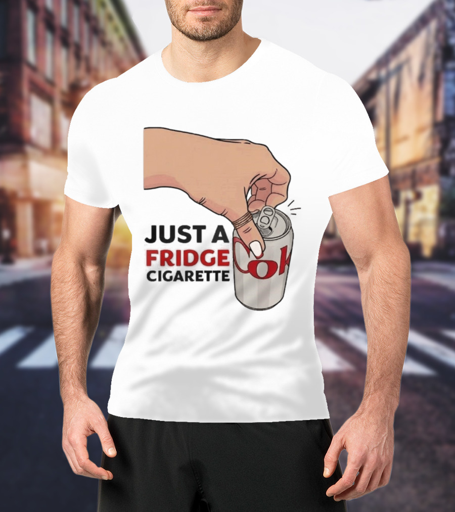 Just A Fridge Cigarette Coke Pop Art Can T-Shirt