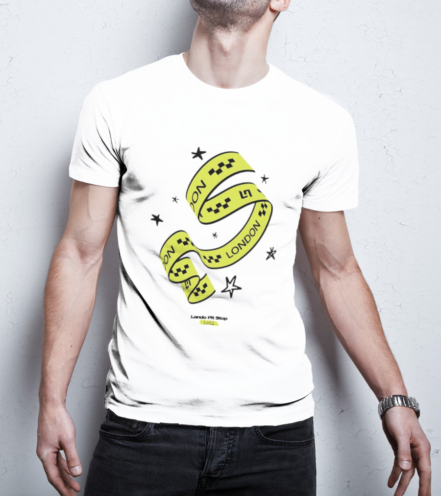 Lando Pit Stop 2026 London Racing Ribbon Stars T-Shirt