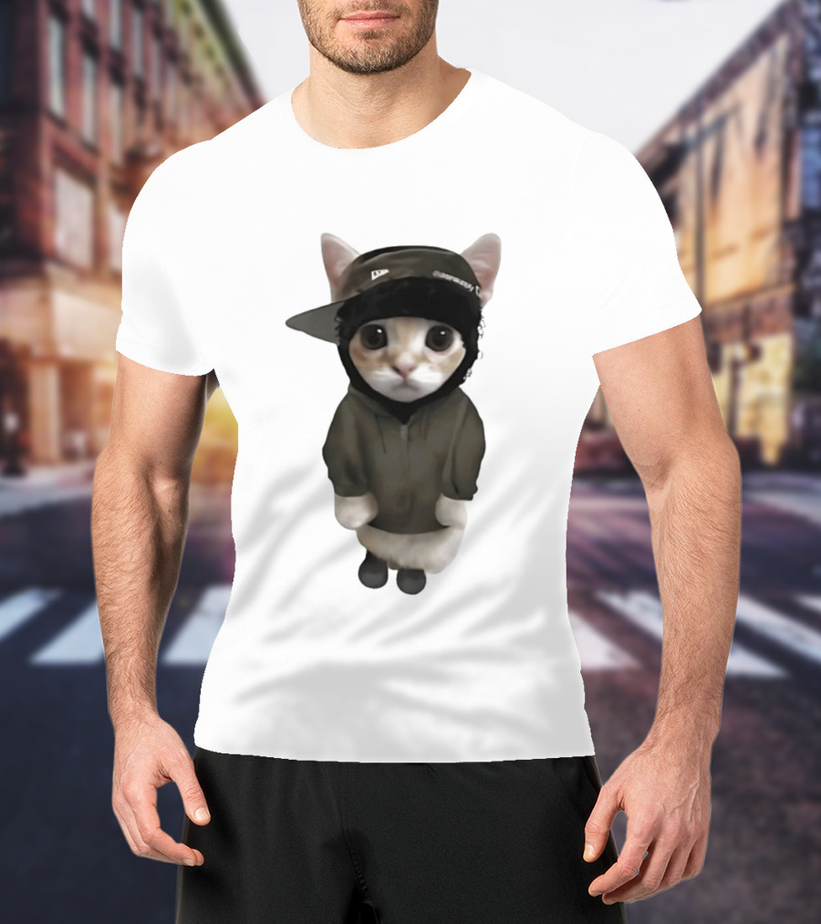 Yeat Cat Meme Cap Hip Hop T-Shirt