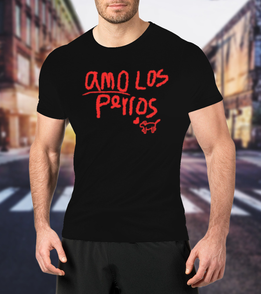 Amo Los Perros Pet Owner Dog Lover Spanish T-Shirt