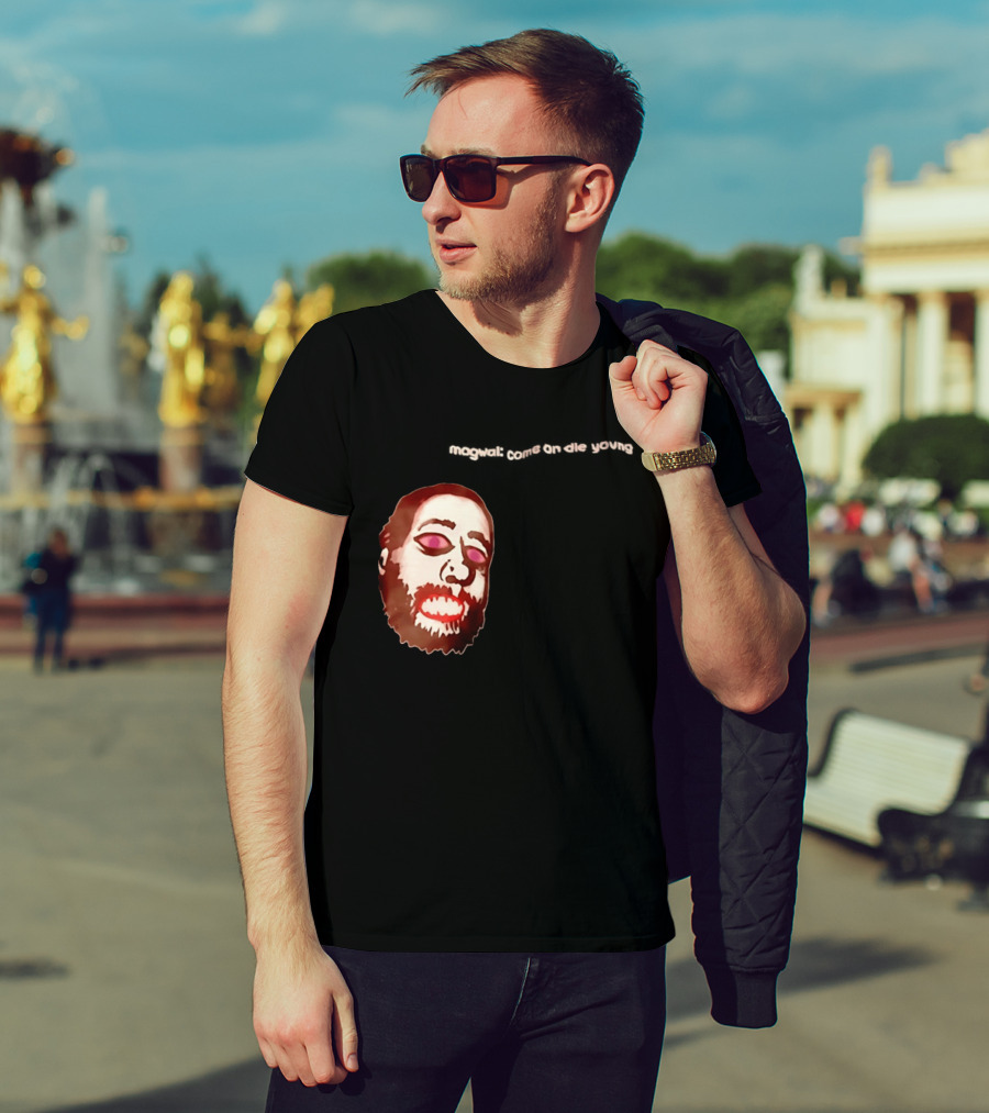 Mogwai Come On Die Young Album Cover Art Face T-Shirt