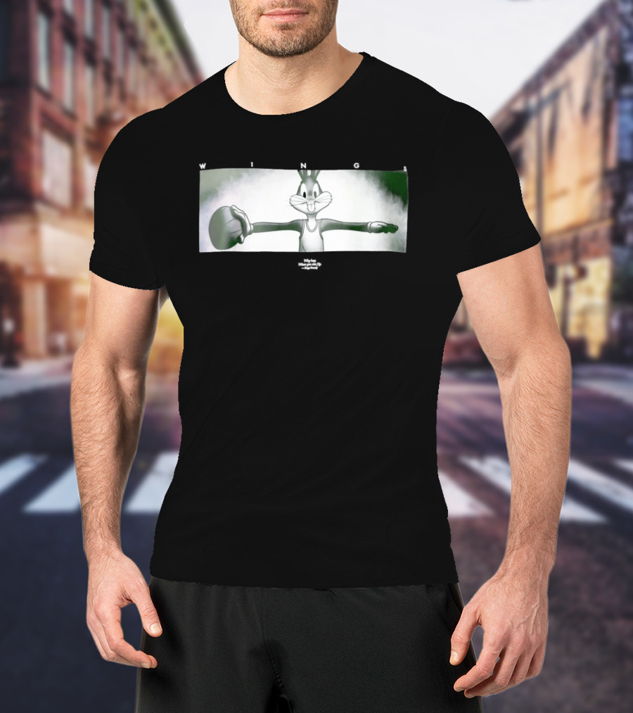 Bugs Bunny Michael Jordan Space Jam Wings Why Hop When You Can Fly T-Shirt