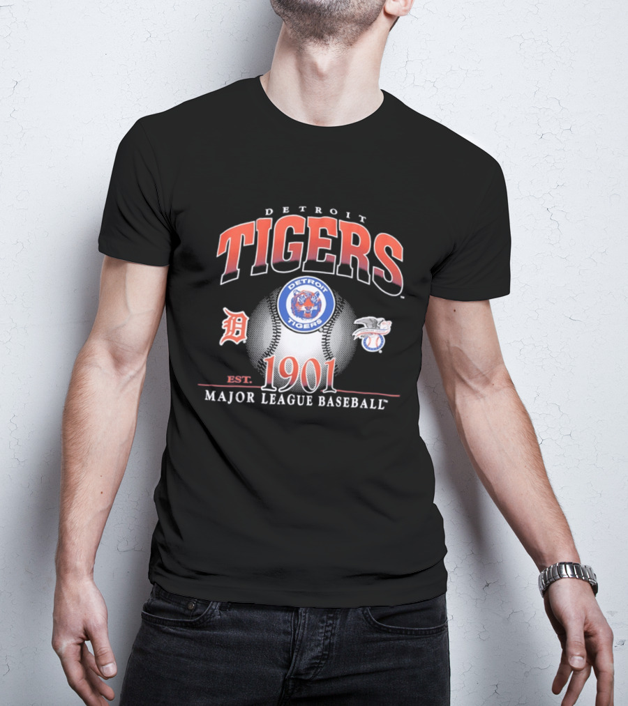 Detroit Tigers Est 1901 MLB Baseball T-Shirt