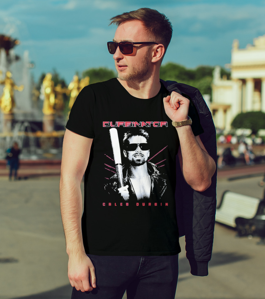 Durbinator Caleb Durbin Boston Red Sox Baseball Player With Bat T-Shirt