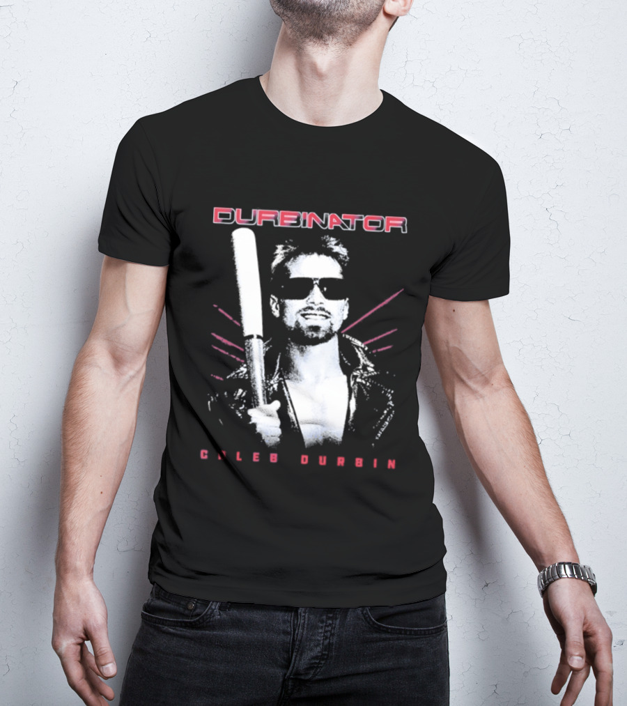 Durbinator Caleb Durbin Boston Red Sox Baseball Player With Bat T-Shirt