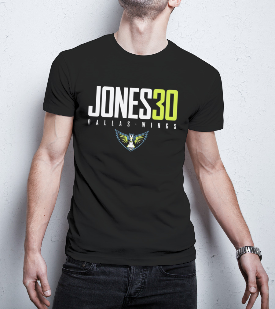 Jones 30 Dallas Wings 2026 WNBA T-Shirt