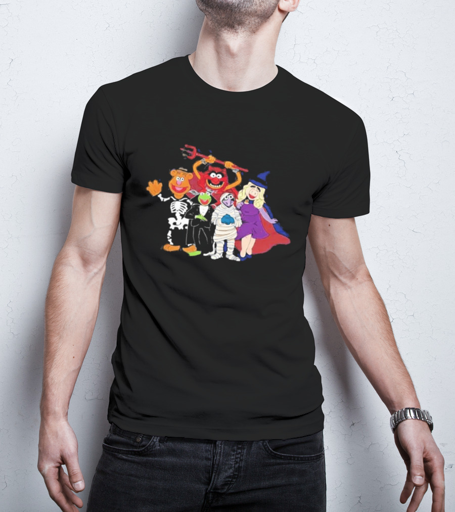 The Muppets Halloween Group Costumes Featuring Classic Characters T-Shirt