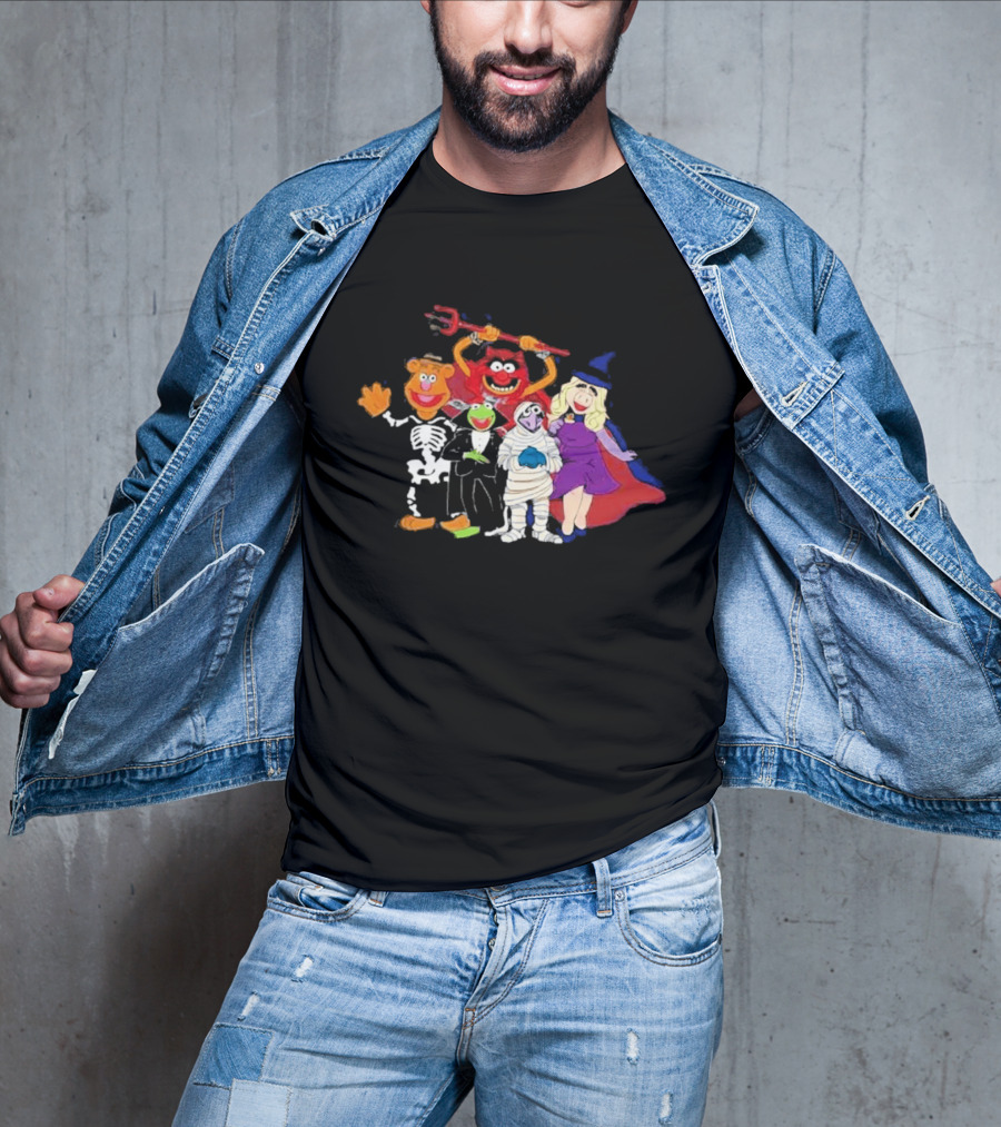 The Muppets Halloween Group Costumes Featuring Classic Characters T-Shirt