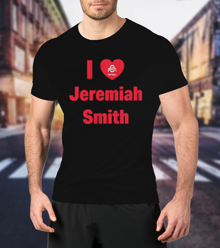 I Love Ohio State Football Jeremiah Smith Fan Support T-Shirt