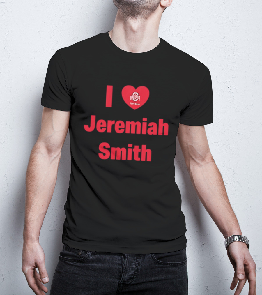 I Love Ohio State Football Jeremiah Smith Fan Support T-Shirt