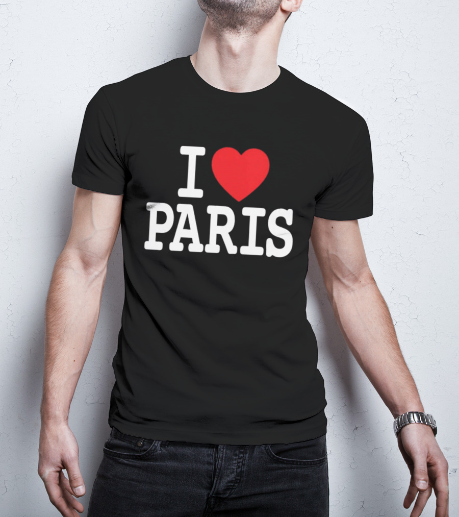I Love Paris Sports T-Shirt
