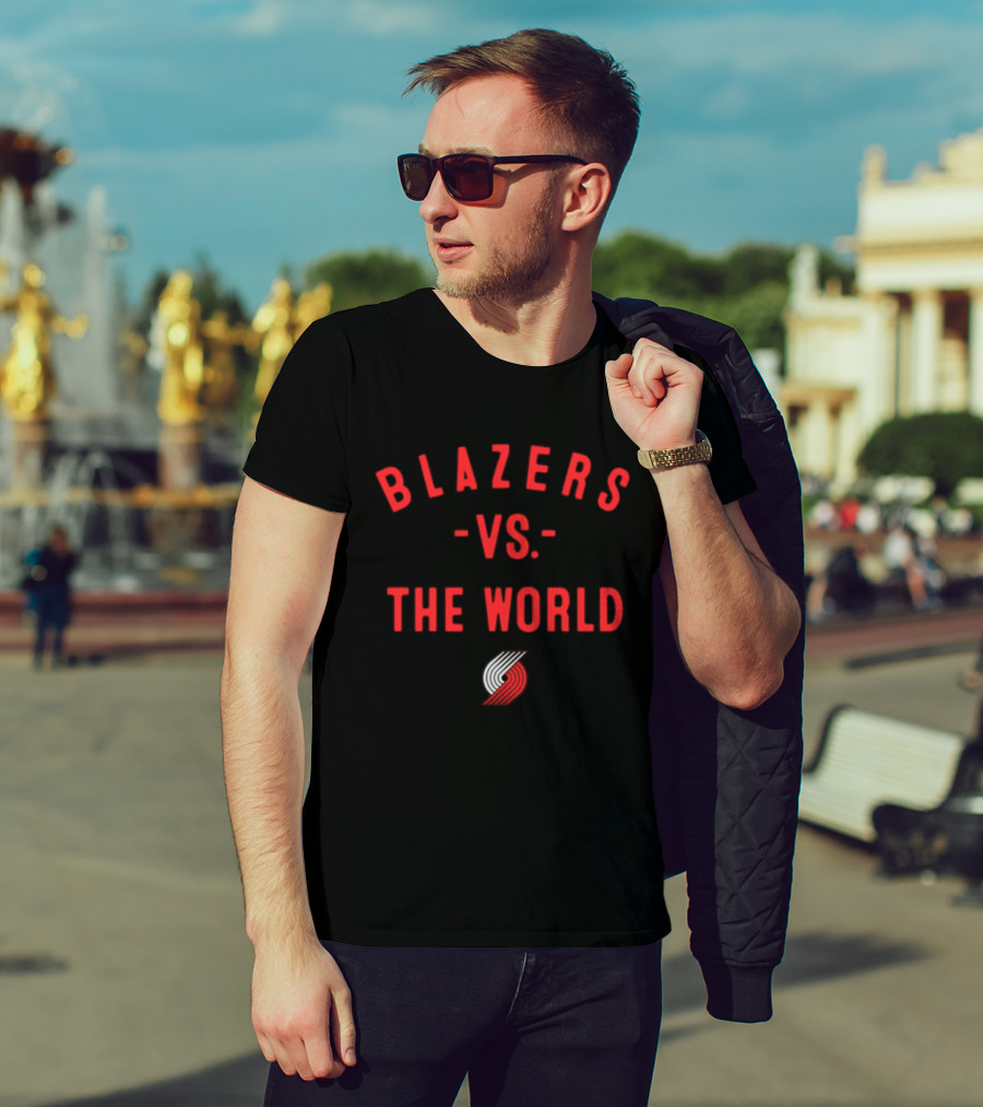 Blazers Vs The World Portland Trail Blazers NBA 2026 T-Shirt