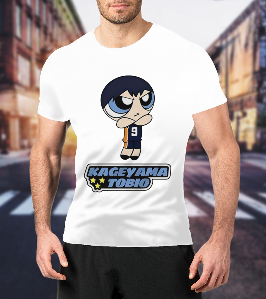 Kageyama Tobio 9 Haikyuu Powerpuff Girls T-Shirt