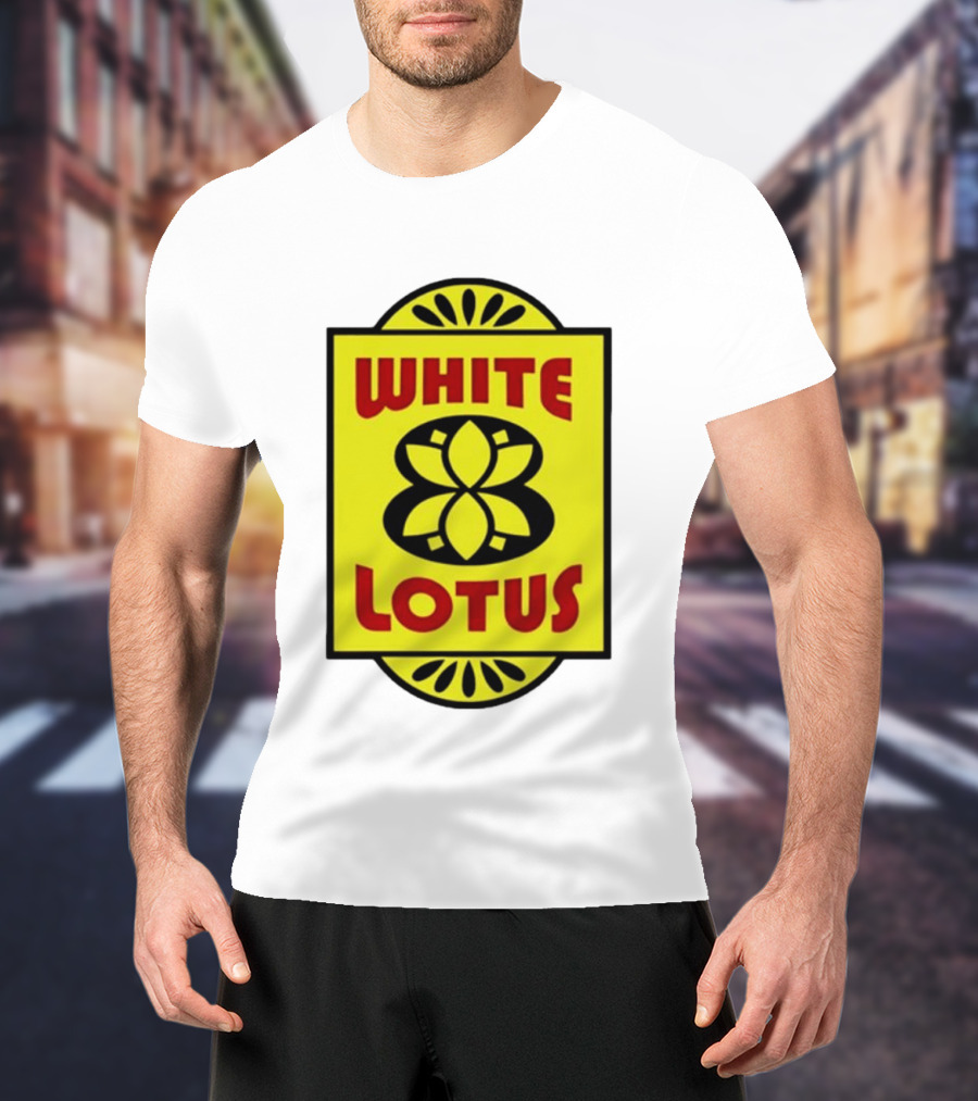 White Lotus Retro Motel Sign T-Shirt