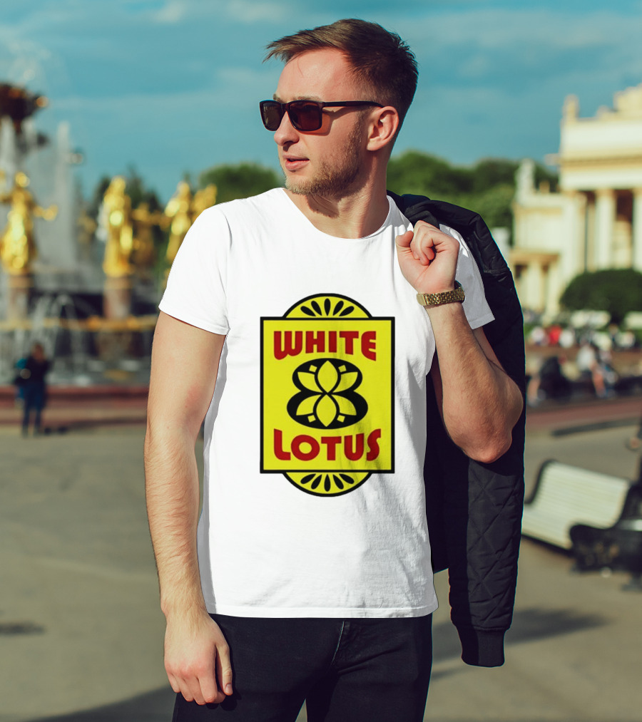 White Lotus Retro Motel Sign T-Shirt