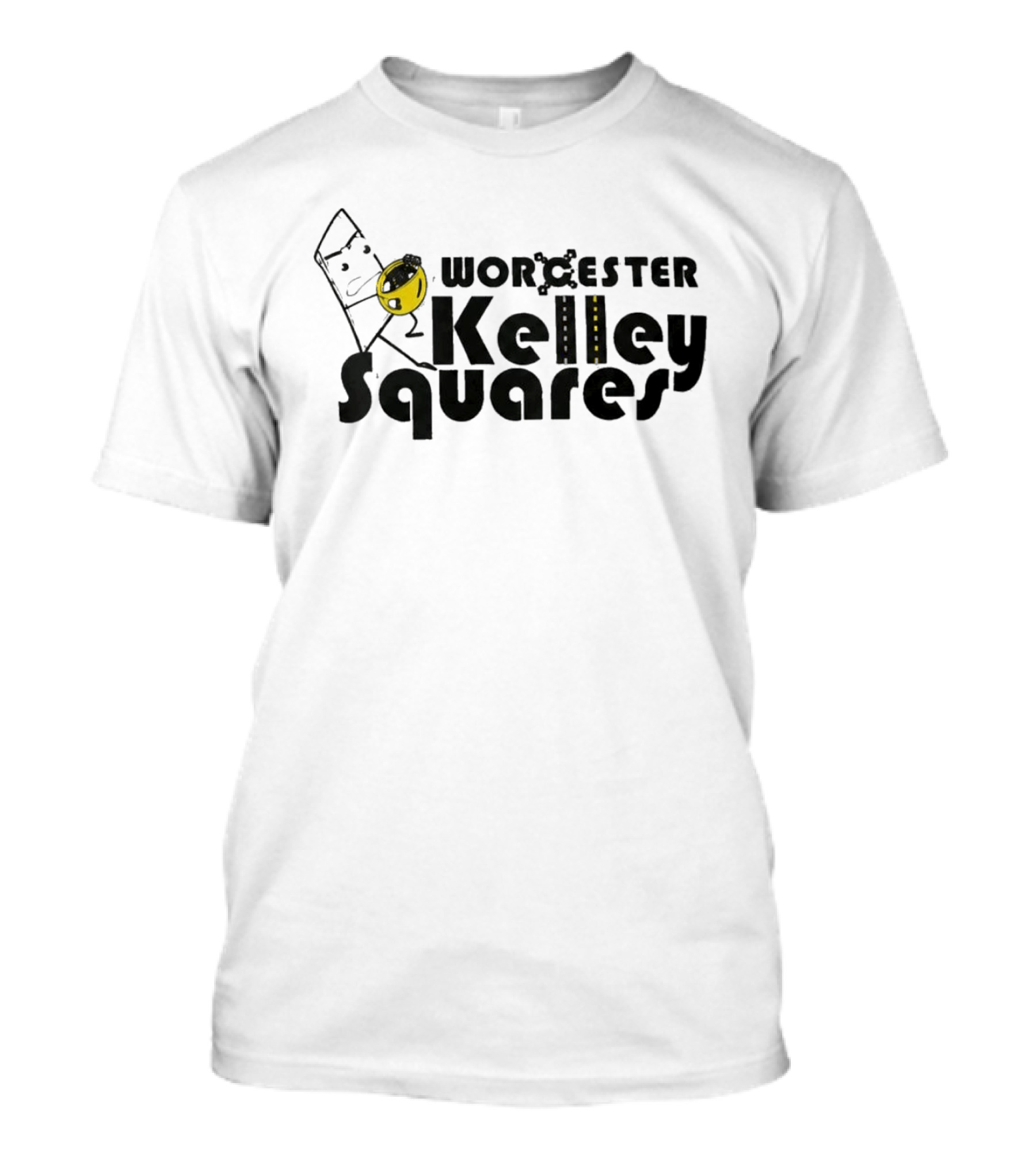Worcester Kelley Squares Fun Creative Graphic Featuring Snack T-Shirt