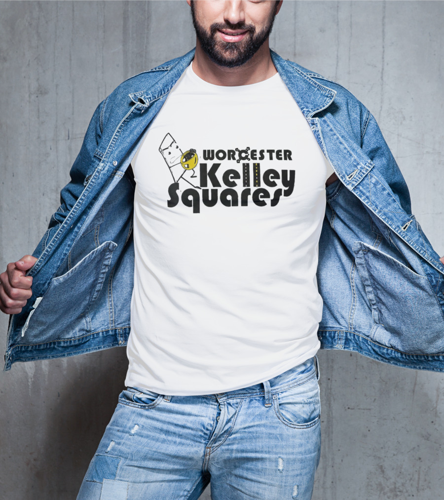 Worcester Kelley Squares Fun Creative Graphic Featuring Snack T-Shirt