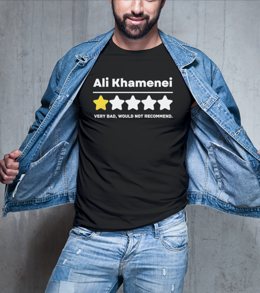 Ali Khamenei One Star Very Bad Would Not Recommend Rating T-Shirt