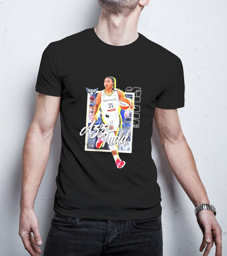 Azzi Fudd Dallas Wings Basketball Slam 262 CVS Wilson T-Shirt