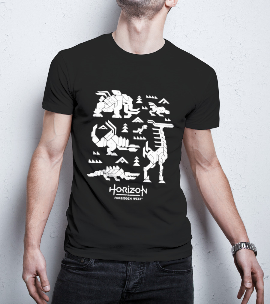 Horizon Forbidden West Machines Iconic Game Creatures T-Shirt
