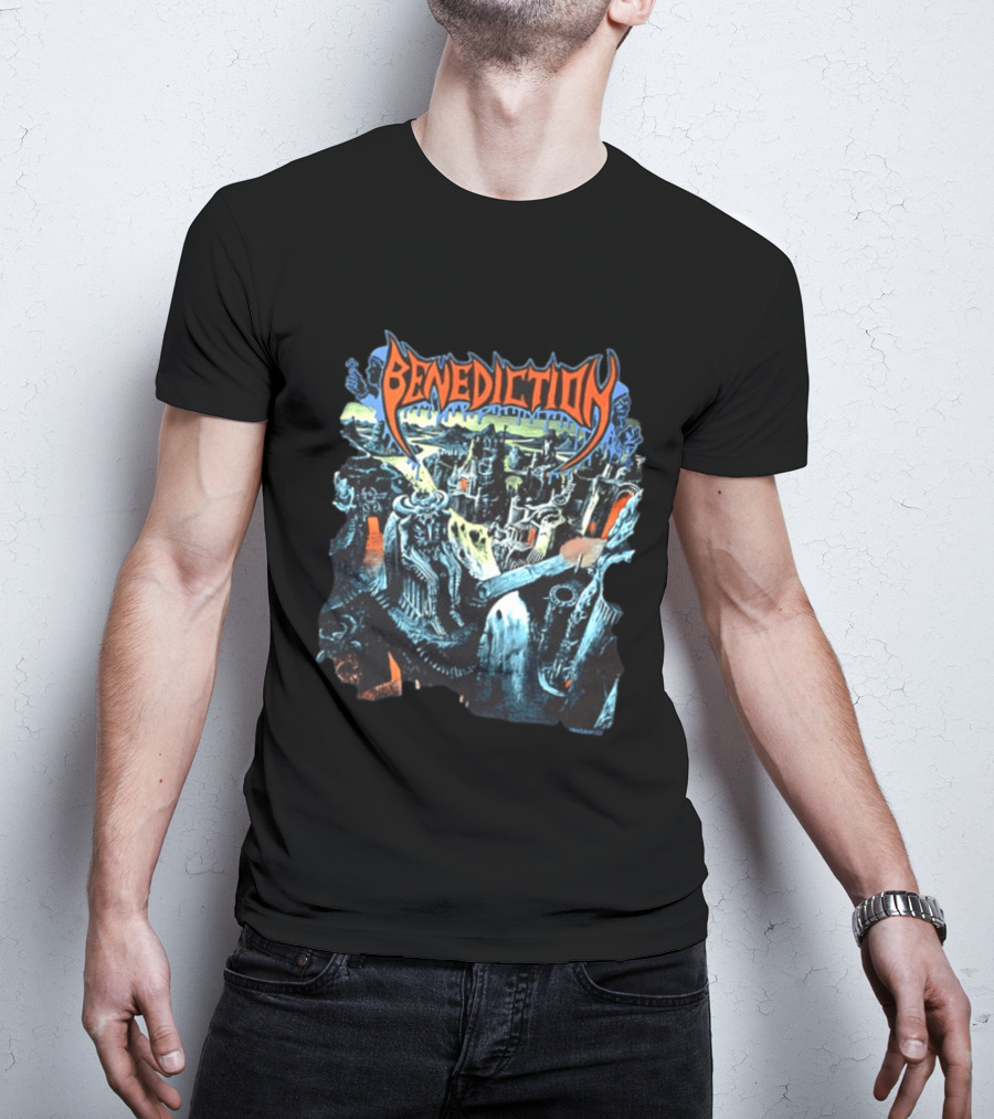Benediction World Violation Tour 1993 Holland Germany Belgium Switzerland Austria Two Sided T-Shirt