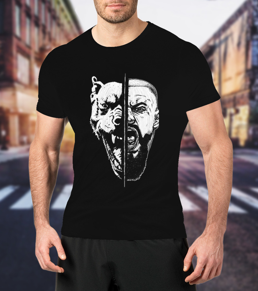 Bron Breakker Split Face Tiger Fusion T-Shirt