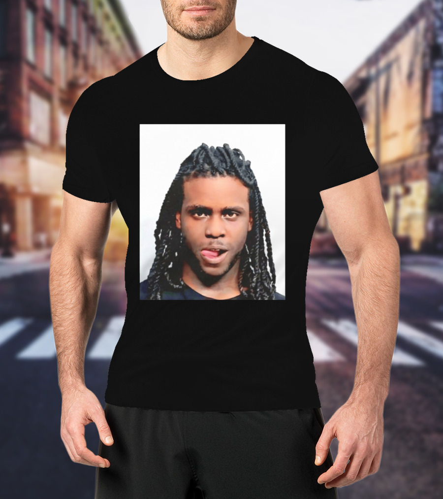 Chief Keef Shot Photo Dreadlocks Tongue Out T-Shirt