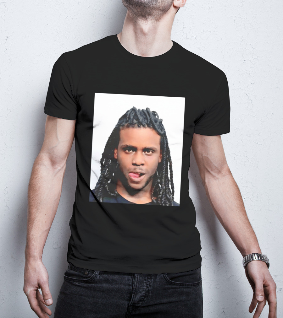 Chief Keef Shot Photo Dreadlocks Tongue Out T-Shirt