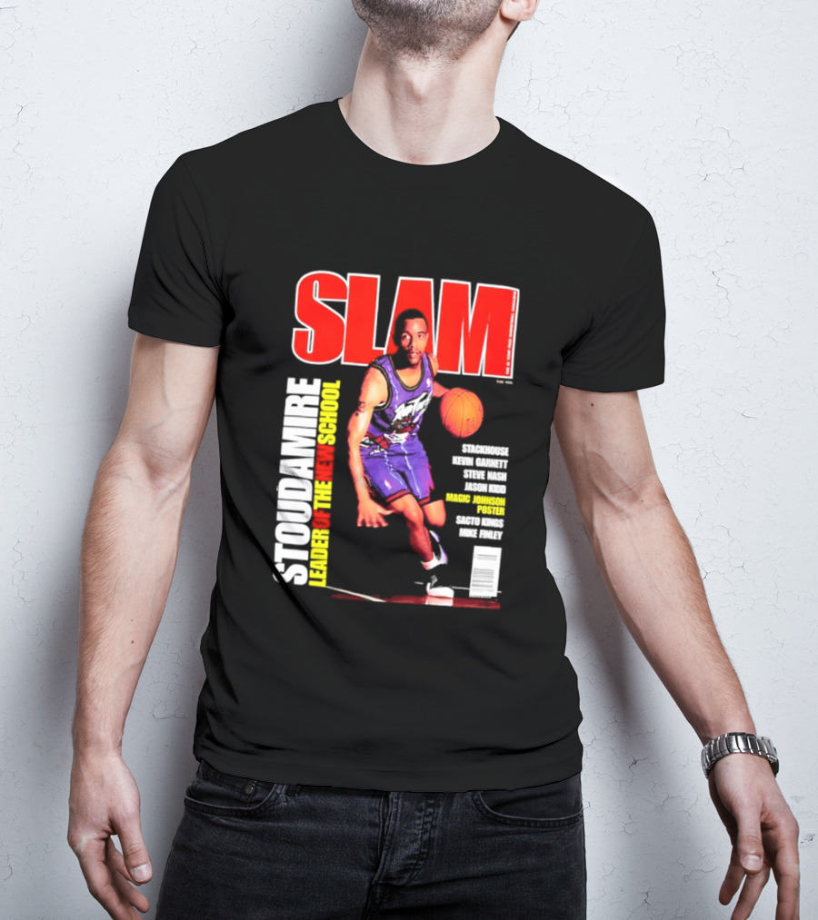 Slam Magazine May 1996 Stoudamire Leader Of The New School Raptors Championship Roster Fan Event T-Shirt